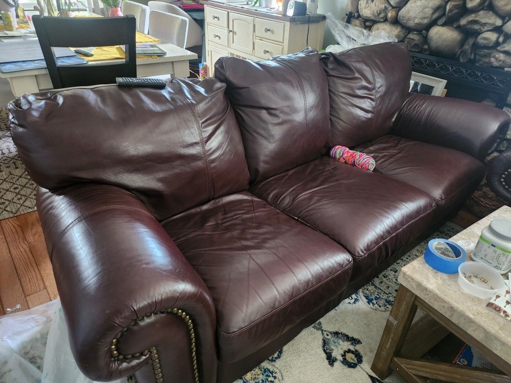 Leather Couch Set
