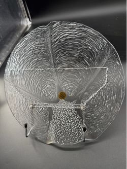 Seashell D'Arques Clear Platter Crystal