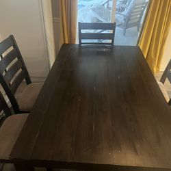 Six Chair Dining Room Set