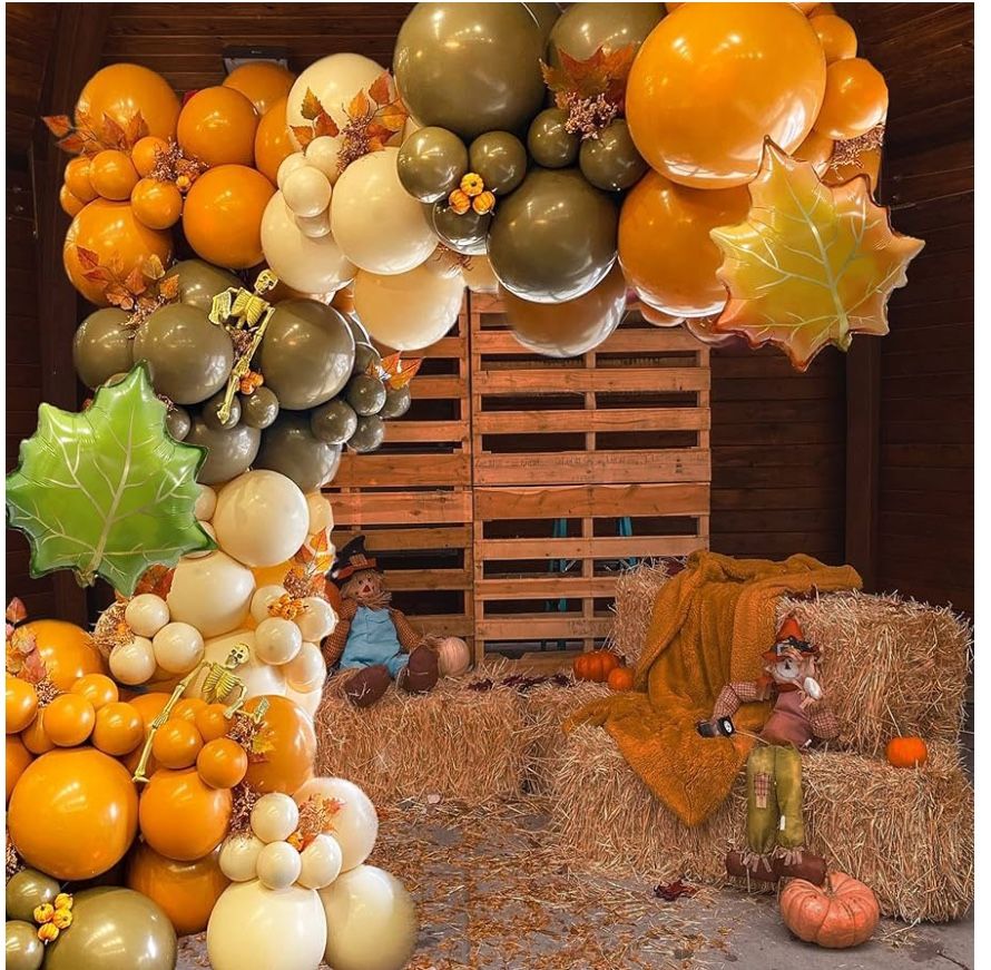 fall balloon arch