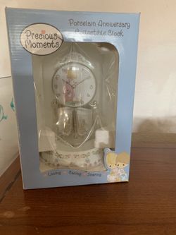 Precious Moments Porcelain Anniversary Clock