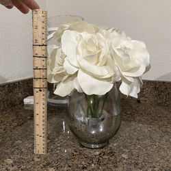 Flower With Glass Vase Decor