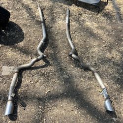 Straight exhaust pipes for 2015 Mustang