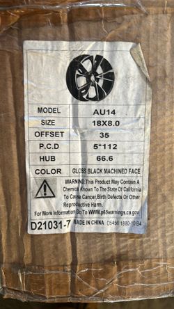 Rines de Audi cinco, Birlos R. 18 color negro originales