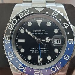Seiko GMT Master Batman Mod Automatic 