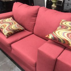 Red Living Room Set 2pc 