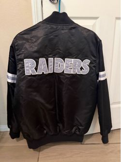 HOMAGE x Starter Raiders Heavyweight Satin Jacket - Size Medium (Mint)