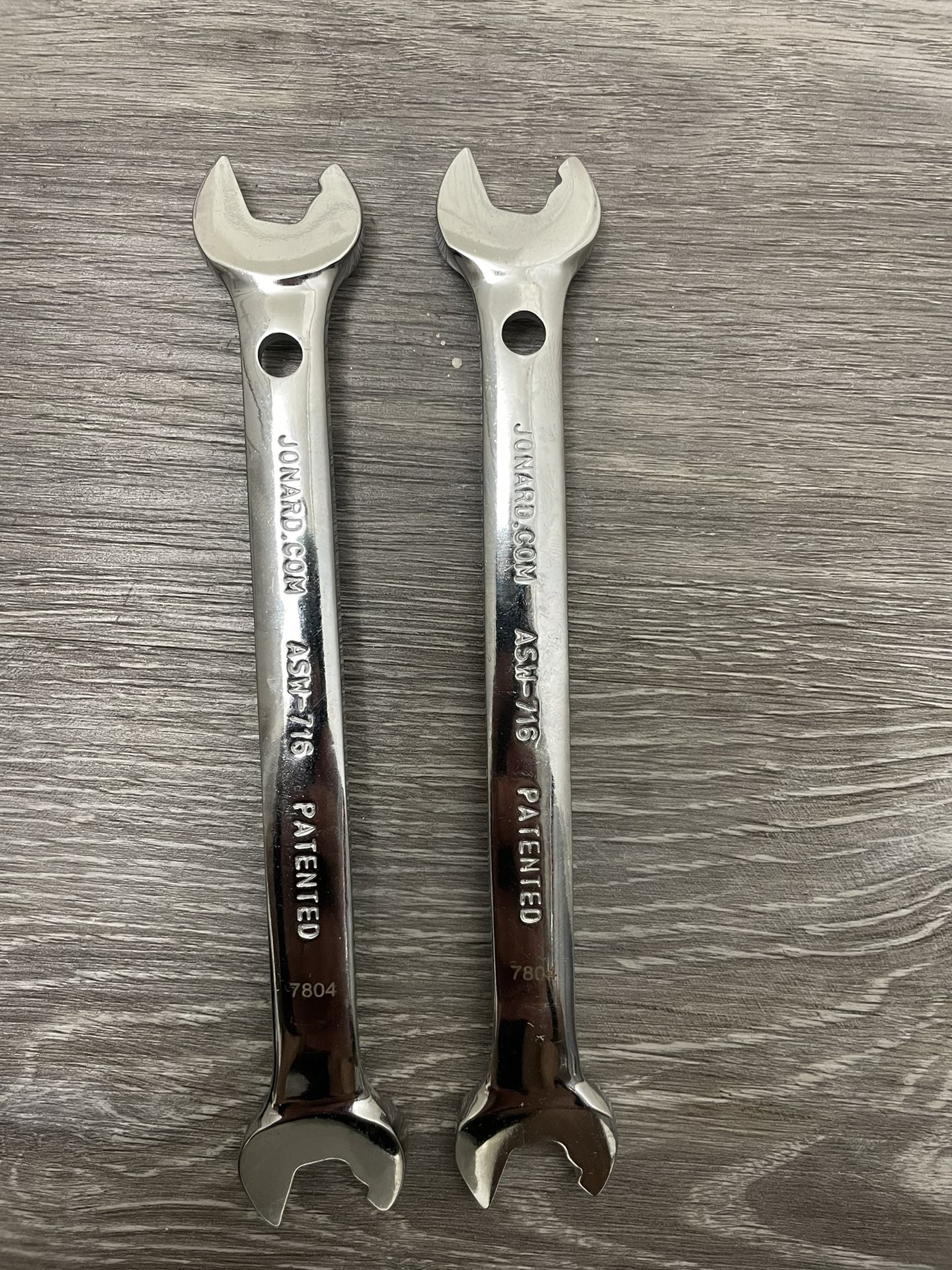 Jonard Tools ASW-716, Double Ended Speed Wrench, Angled Head, 7/16"