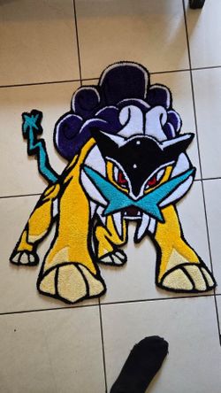 NEW RAIKOU POKEMON TUFTED RUG