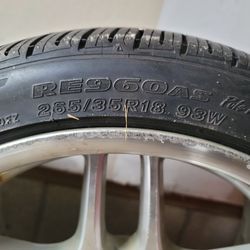 Bmw 18 Mpar 9jx18 And Tire With 80% Tread