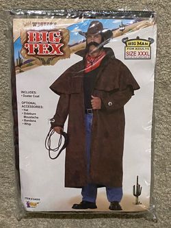 Wild Western Big Tex Cowboy Halloween Costume XXXL