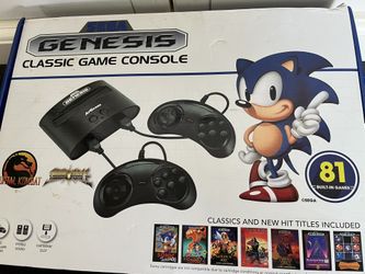 SEGA Genesis Classic Game Console with 81 Preloaded Games Sonic. 