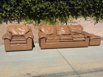 Brown leather Couch - Free