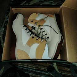 Size 13 Two Tone High Top Field Timbs I Wore Them 1 Time They Are Still In Great Condition