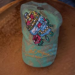 Ed Hardy Skull Crown Rose Baseball Cap