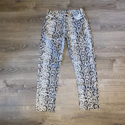 ASOS Leather Snake Skin Pants