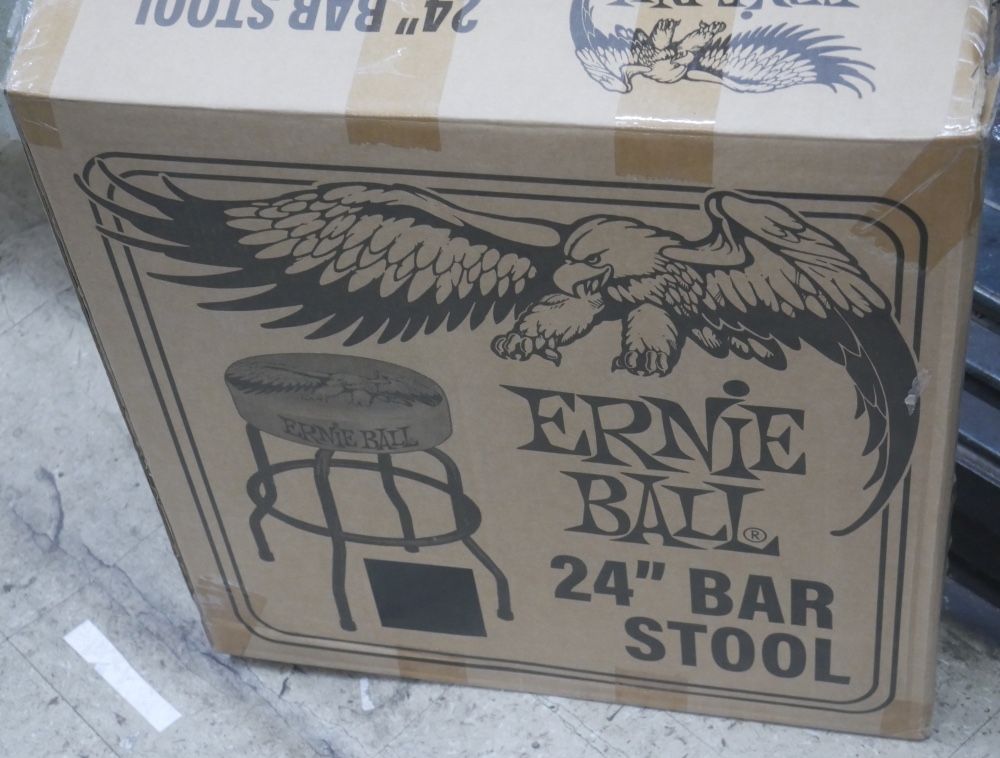 Ernie Ball Ernie Ball 24" Eagle Barstool Black new open box. box was open for inspection.