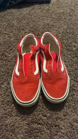 Vans Old Skool Red Size 8.5– Worn Once