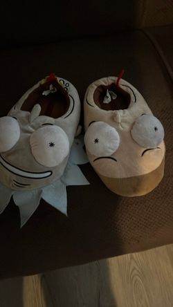 Rick and  morty slippers size S/M