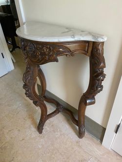 Distressed console table