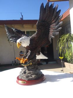 Eagle With Fish Figurine. Large. Ceramic. $35 Or B.O. 