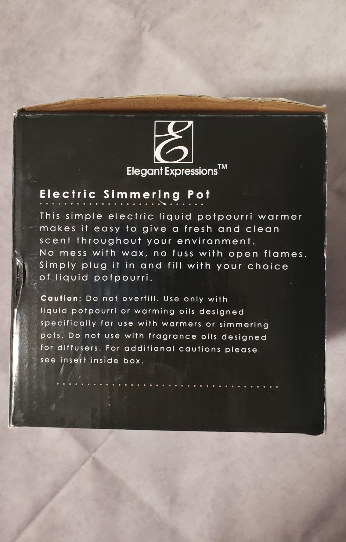 Simmering Potpourri Warmer Electric Ebony Black 