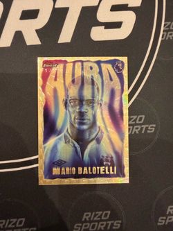 Mario Balotelli Topps Finest 1/1 AURA CASE HIT