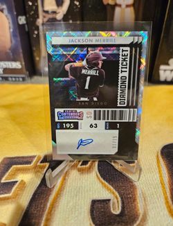 2022 Panini Contenders Diamond Ticket Auto 1/15 Jackson Merrill #PT-JM Padres