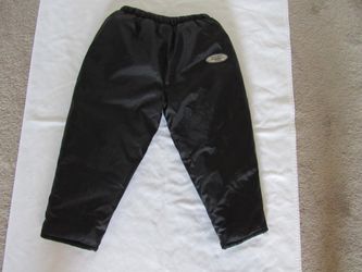 New 18 Months Black Snow Pants, Ivory Kid