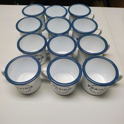 Prairie Organic Spirits Enamel Mugs (Set of 12)
