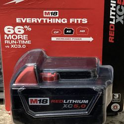 Milwaukee M18 5.0 Battery 
