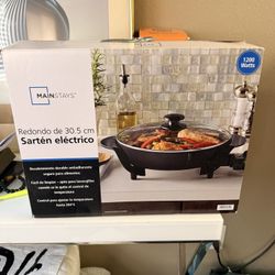 12 Round Electric Skillet Non Stick