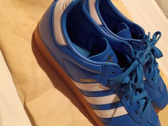 OG BLUE LEATHER ADIDAS SAMBAS