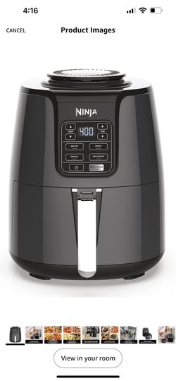 Ninja Air Fryer, Roast, Bake, Air Fry, Roast, Broil, Reheats, & Dehydrates, 4-in-1, Fries, Frozen Food, Veggies, and Juicy Meat, Less Oil, Easy Meals,