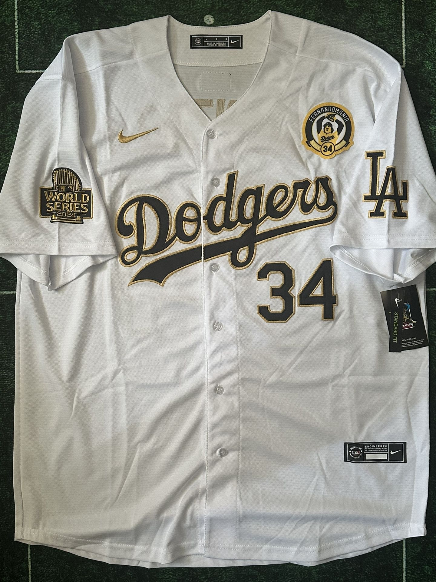Fernando Valenzuela Los Angeles Dodgers World Series Baseball Jersey