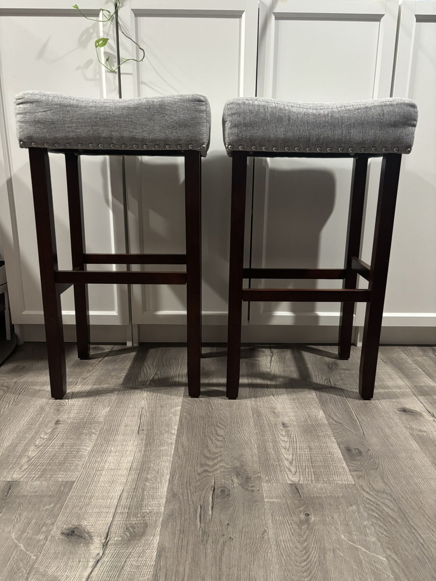 Giantex 29.5" Bar Height Bar Stools Set of 2