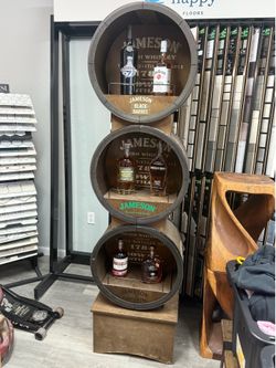 RARE Jameson Irish Whiskey 3-barrel Display Stand