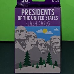 BENDON Flash Cards PRESIDENTS OF THE UNITED STATES Ages 6+ President Flash Cards