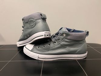 Gray Leather Converse - Men’s 11