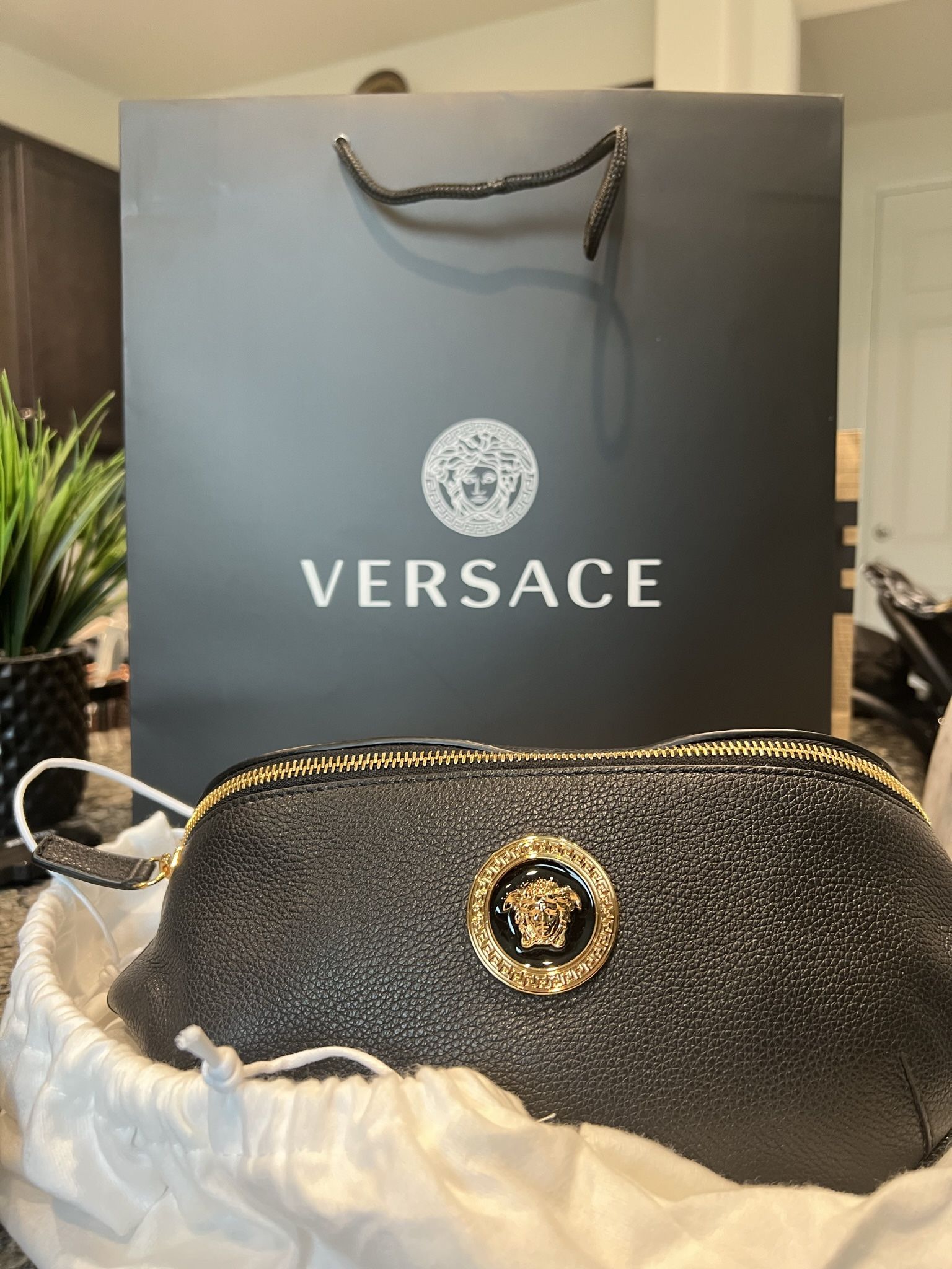 Versace black & Gold La Medusa Bag (very rare)