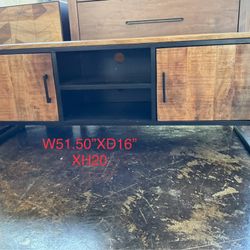 New Entertainment center solid wood 51.50” wide
