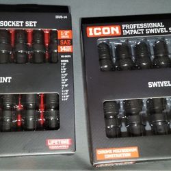 Icon 1/2" Drive Swivel Sockets Metric/Standard
