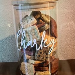 Custom dog treat jar