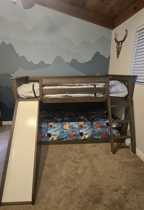 Twin Bunk Beds With Slide