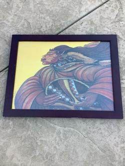 African Art Framed 27x21in