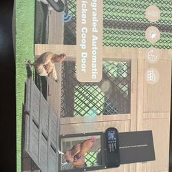 New In Box, Automatic Chicken Coop Door With Solar Panel