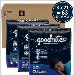 Goodnites 63Count XL