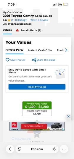 2001 Toyota Camry