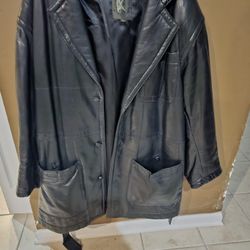 Men's Ka Uomo Leather Jacket Size L
