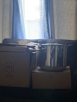 Princess House Stainless Steel Stock Pot with Lid/Princess House Vaporera De 40 QTS con Parilla y Divisor incluído en su caja